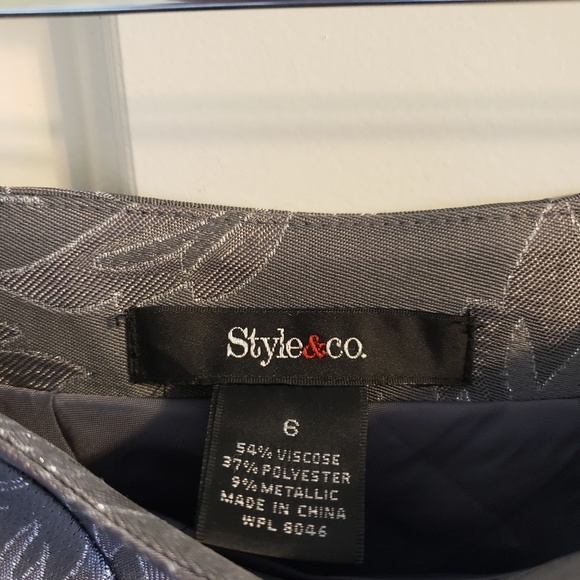 Style & Co Silver Skirt - Picture 3 of 3